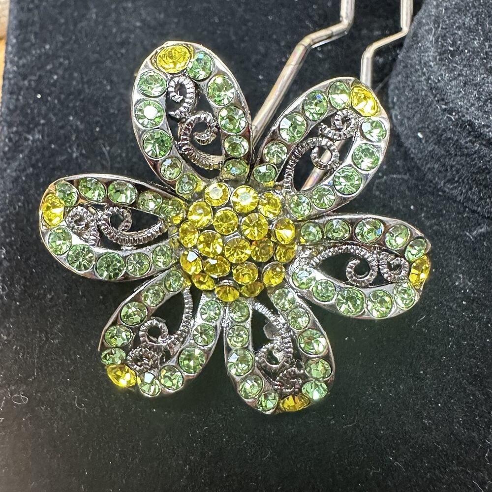Cara New York Rhinestone Hair Pin Elegant Fancy Wedding Prom Formal Gorgeous NEW